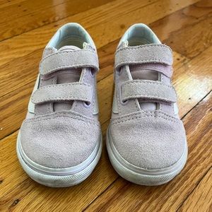 Vans Velcro suede toddler shoes